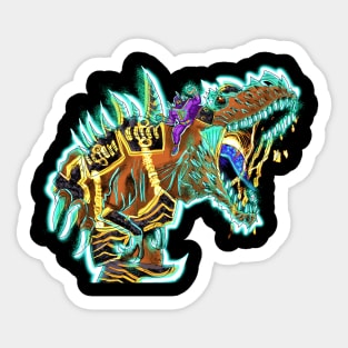 Raging Charax Nebula Glow with Dino KO Sticker